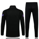 Conjunto Inverno Barcelona Preta e Roxa Nike - Com Fecho